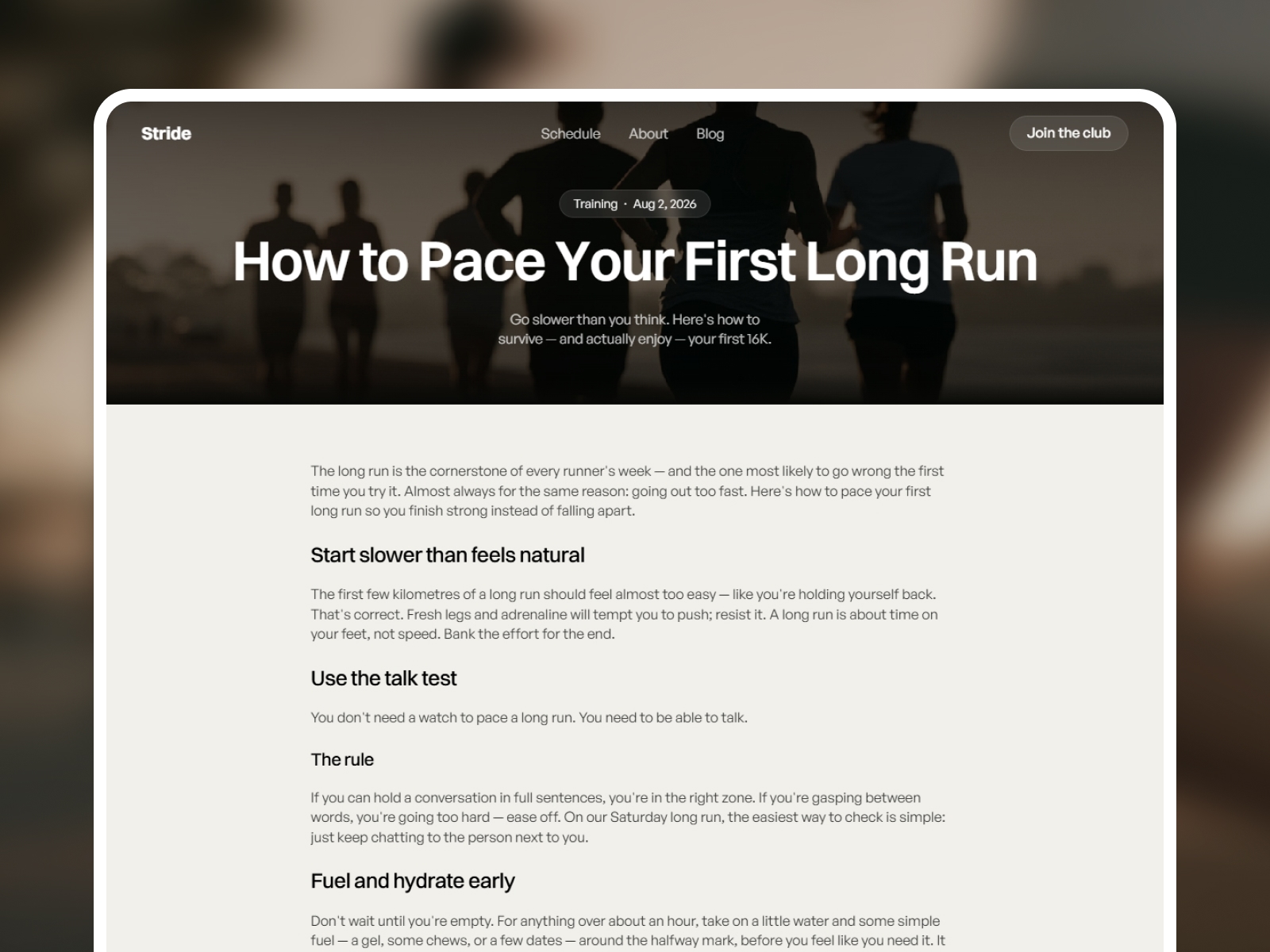 Stride Run Club
