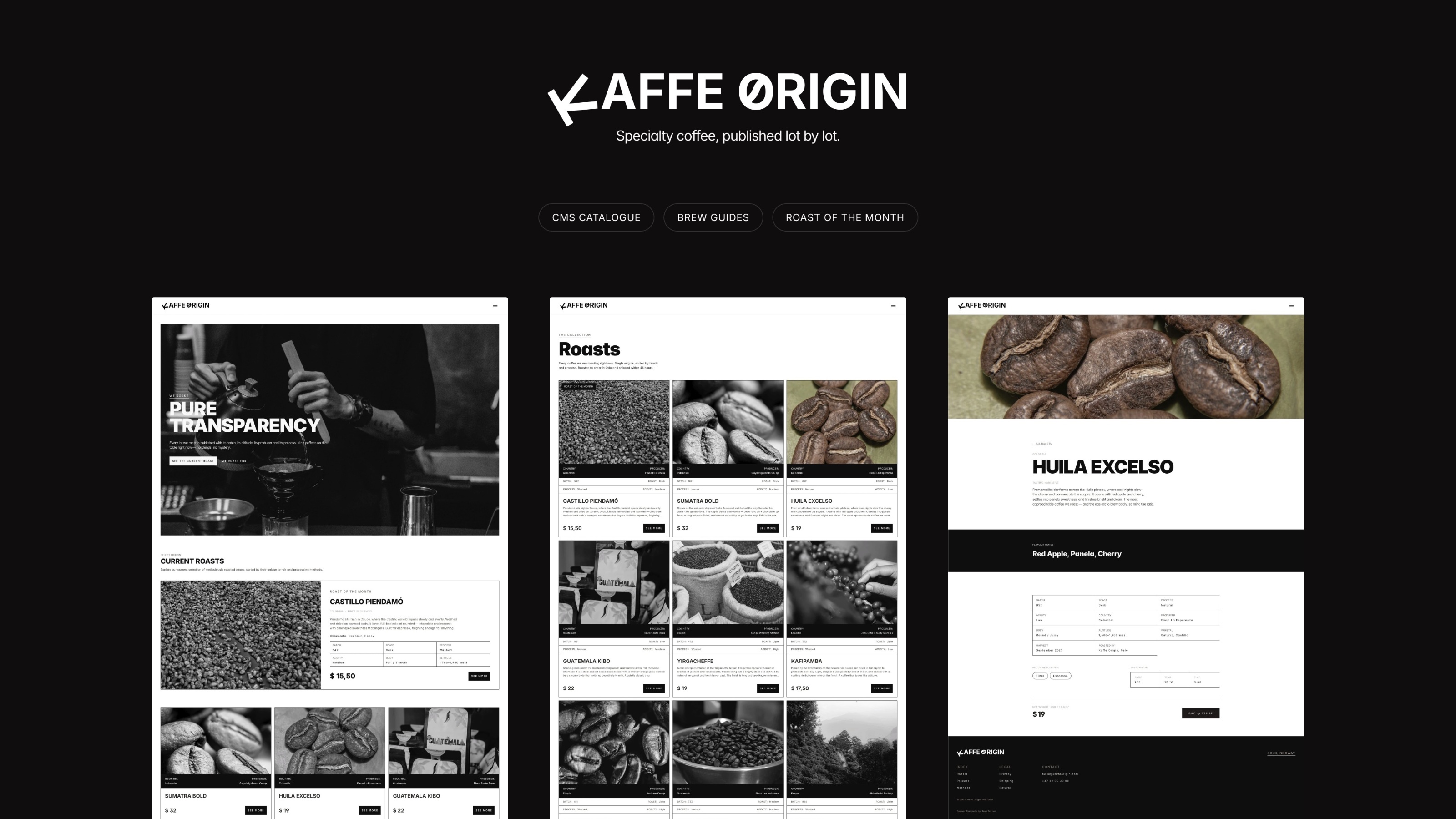 Kaffe Origin