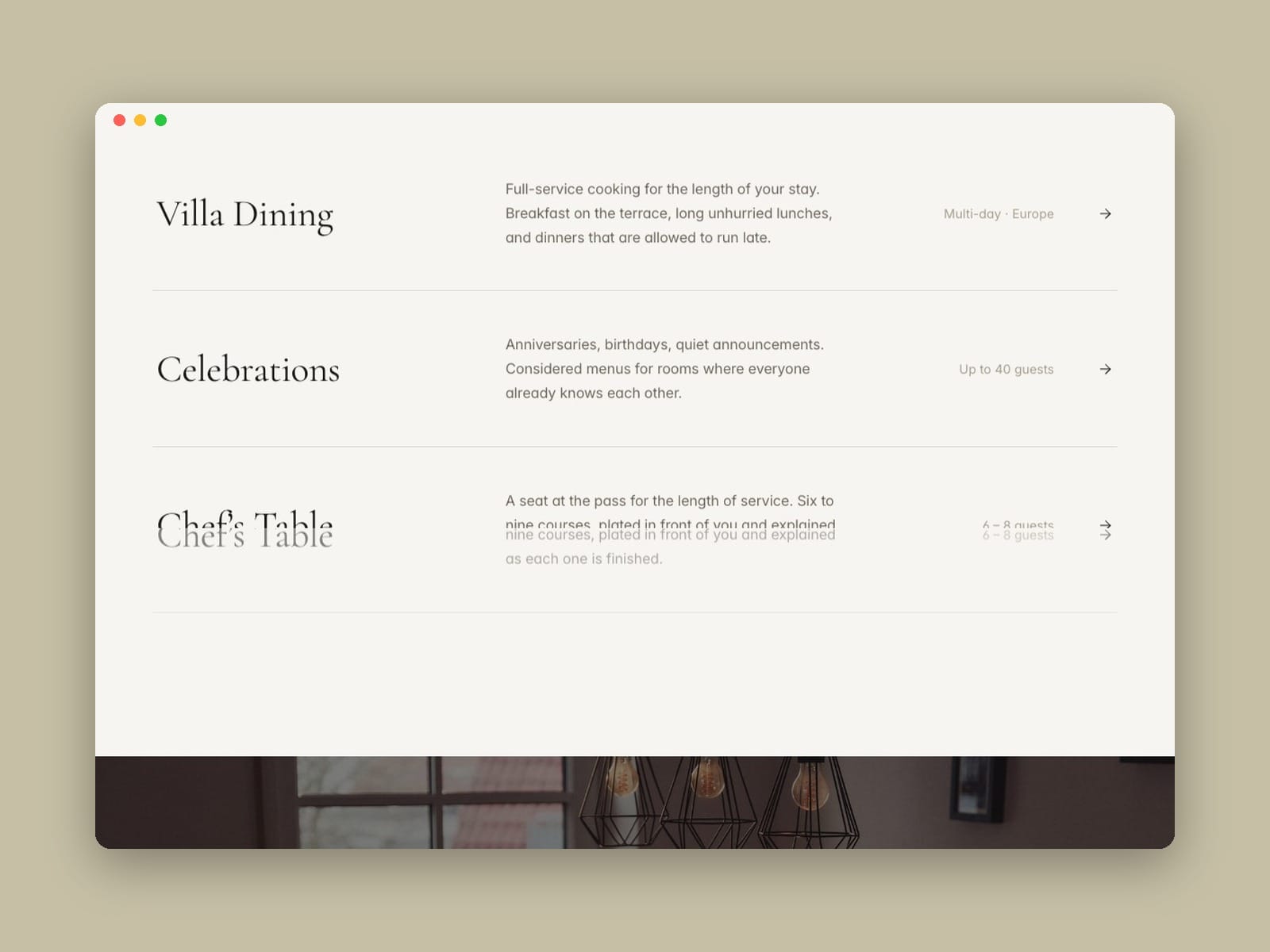 Private Chef Site