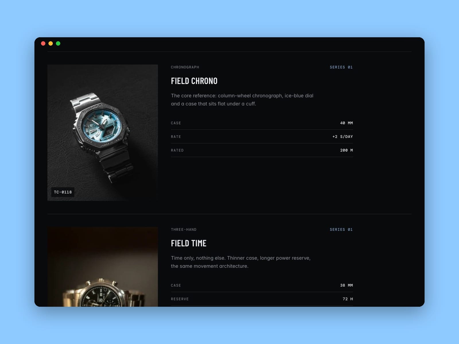 Watch Brand Site