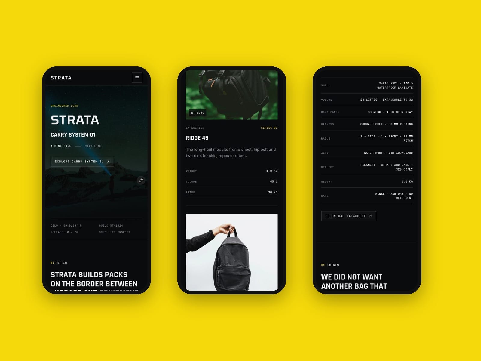 Backpack Shop Page