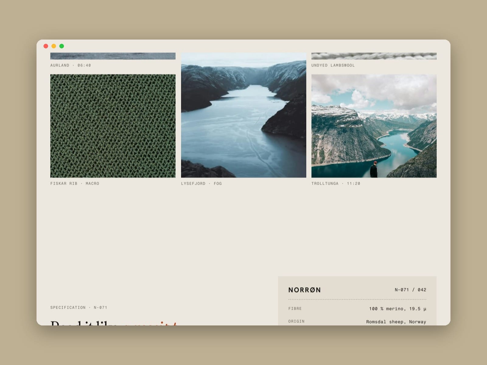 Knitwear Store Site