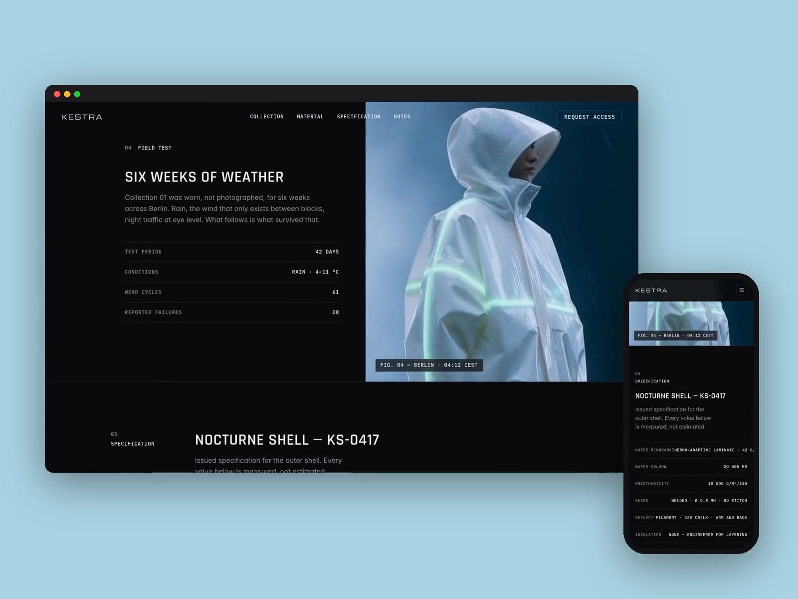 Techwear Brand Site