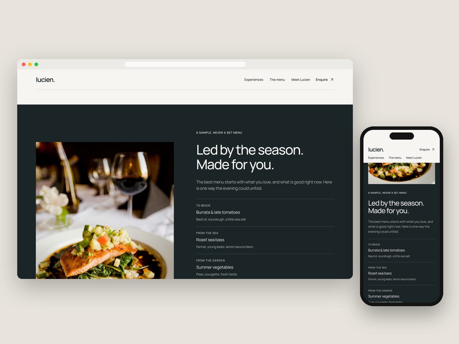 Private Chef Website