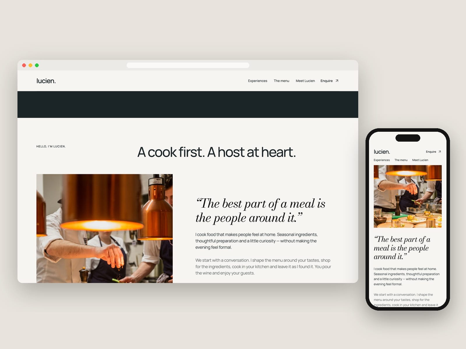 Private Chef Website