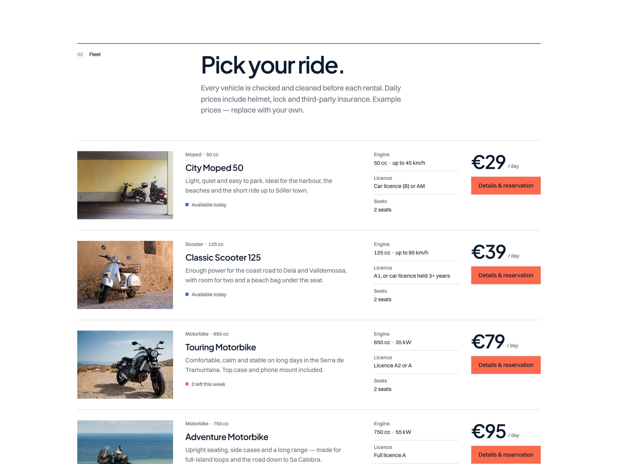 Scooter Rental Site