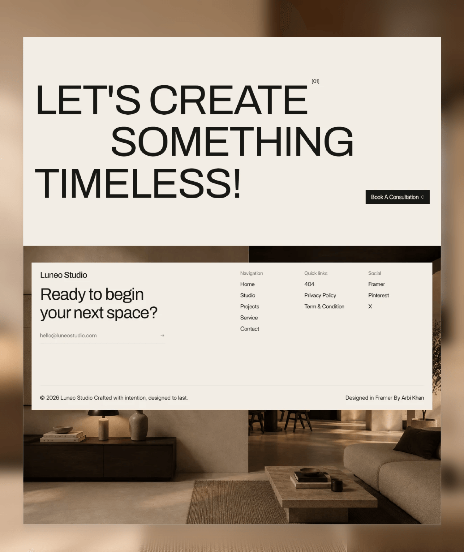 My favorite CTA from Luneo so far Simple, bold, and designed to make visitors take action. Luneo is my new framer template built to turn visitors into customers.