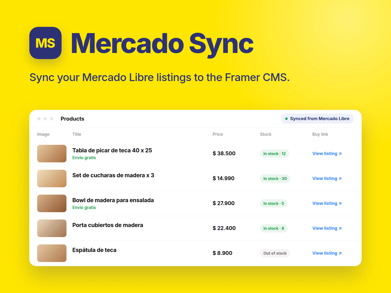 Mercado Sync