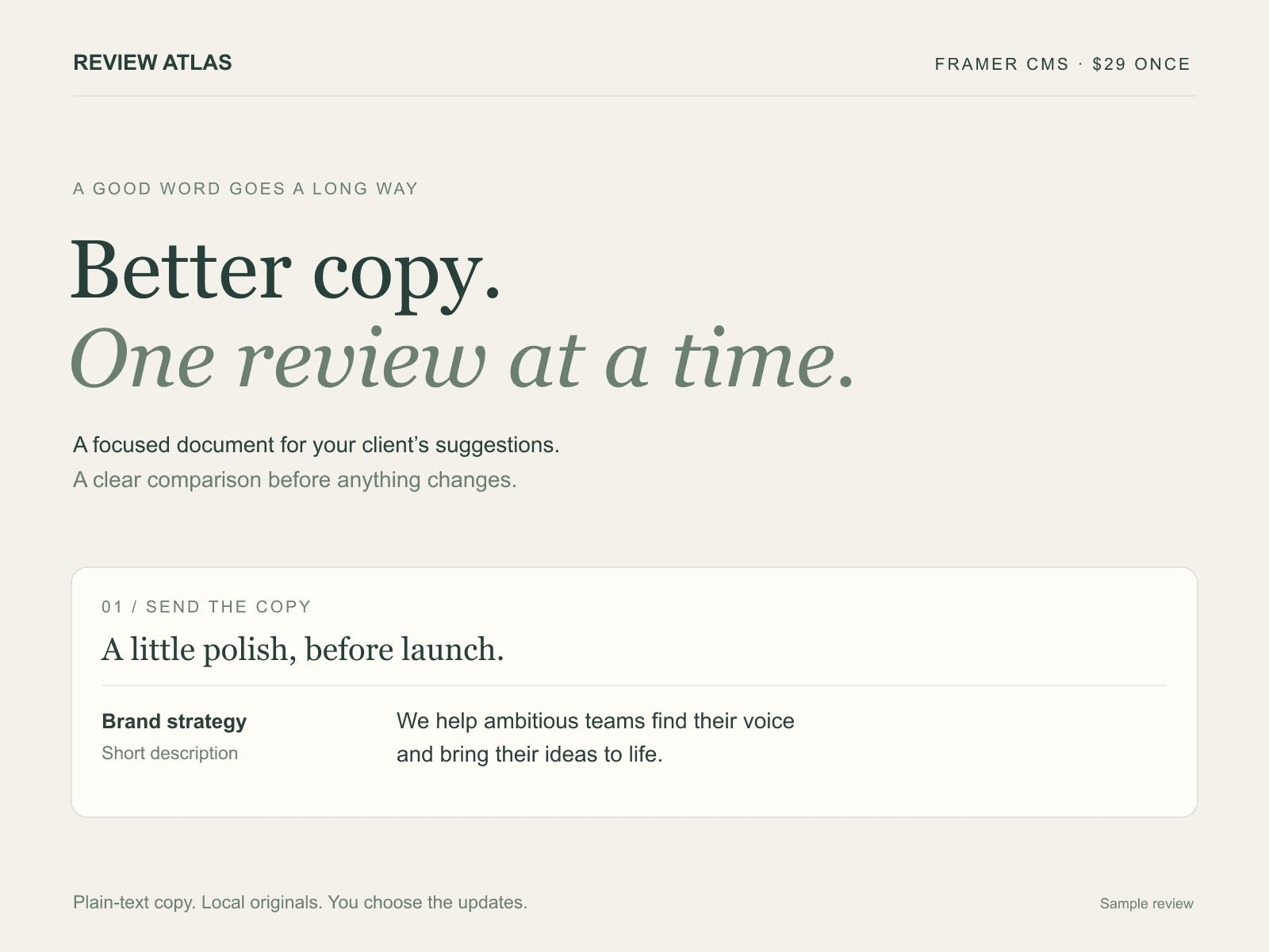 Review Atlas