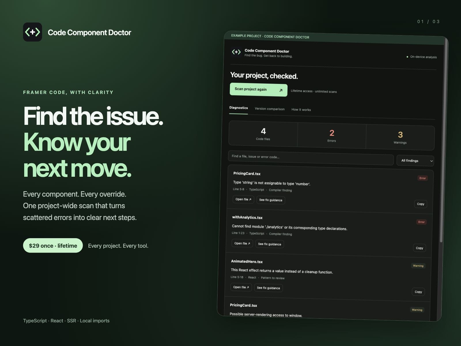 Code Component Doctor