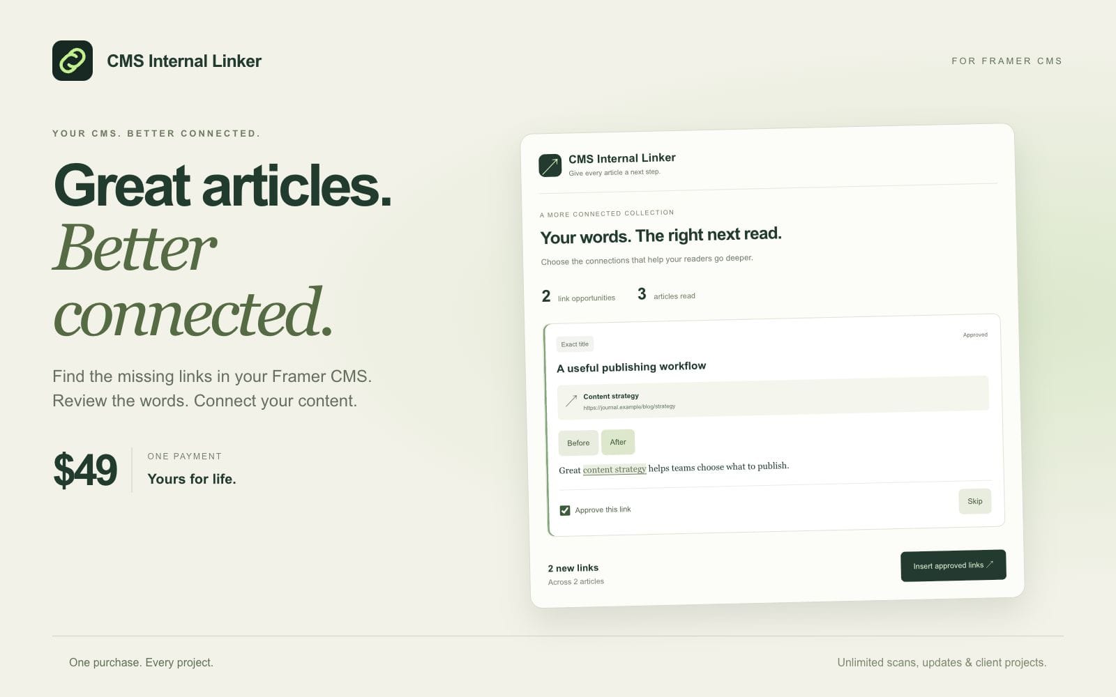 CMS Internal Linker