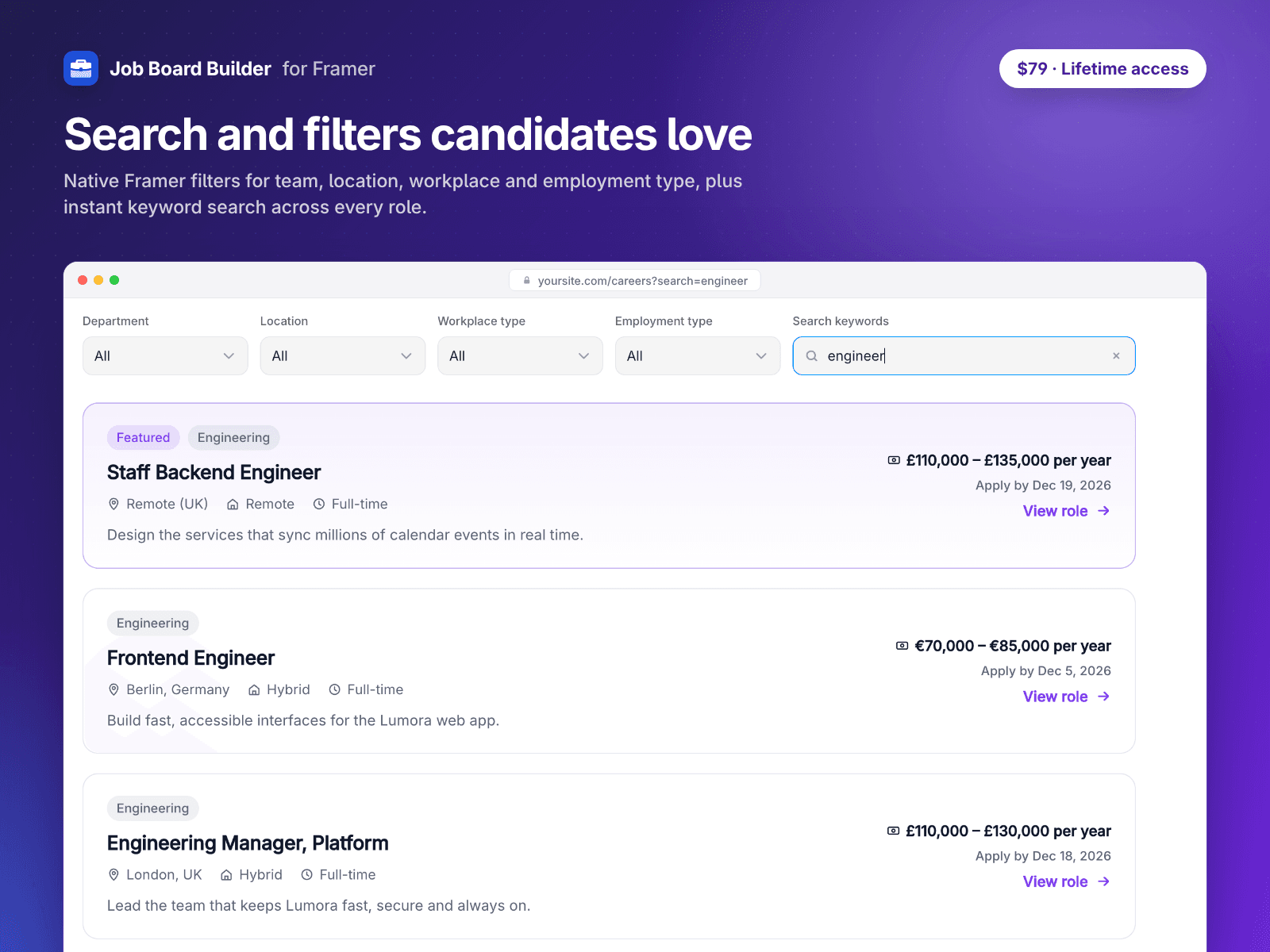 Job Board Builder — Careers & Hiring