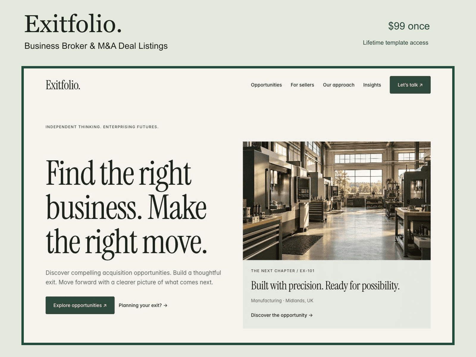 Exitfolio