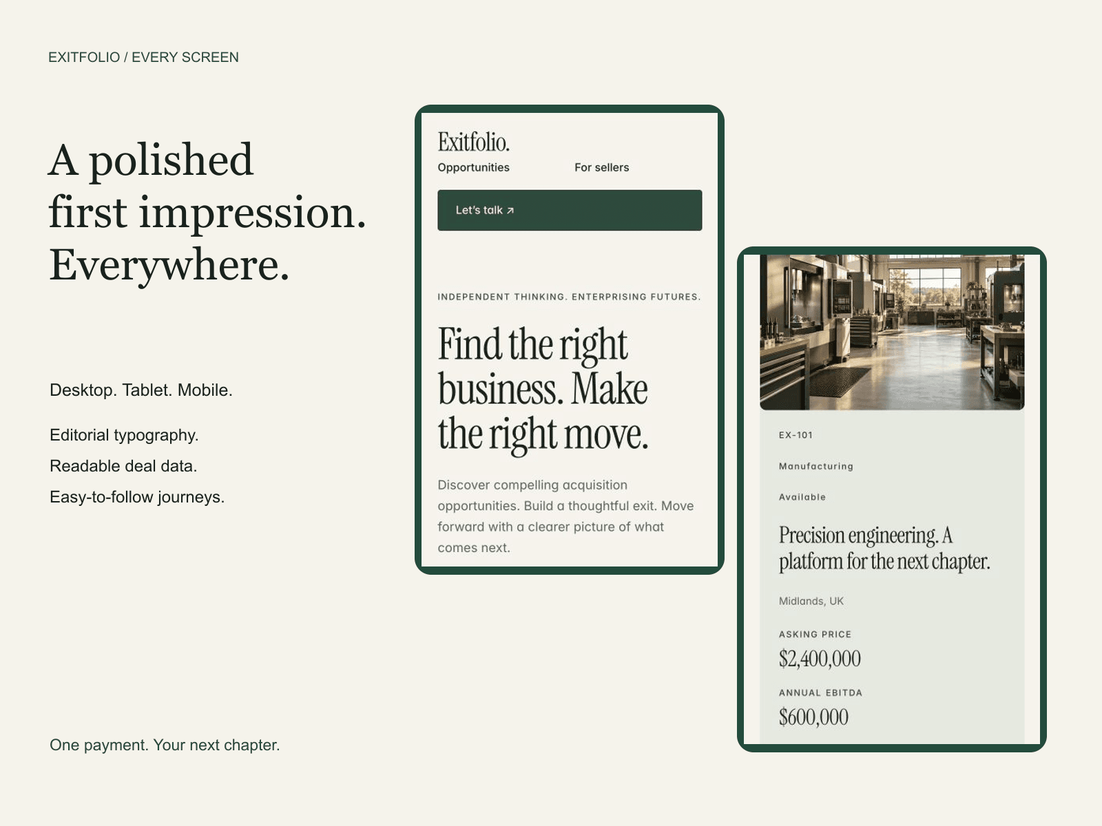 Exitfolio