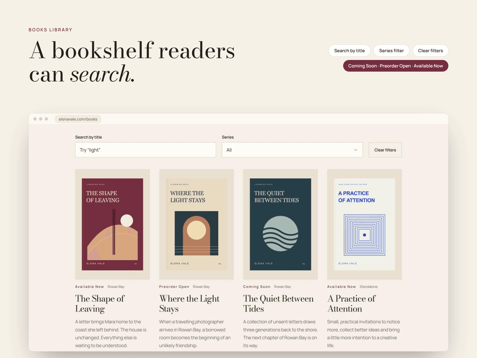 Bookstage
