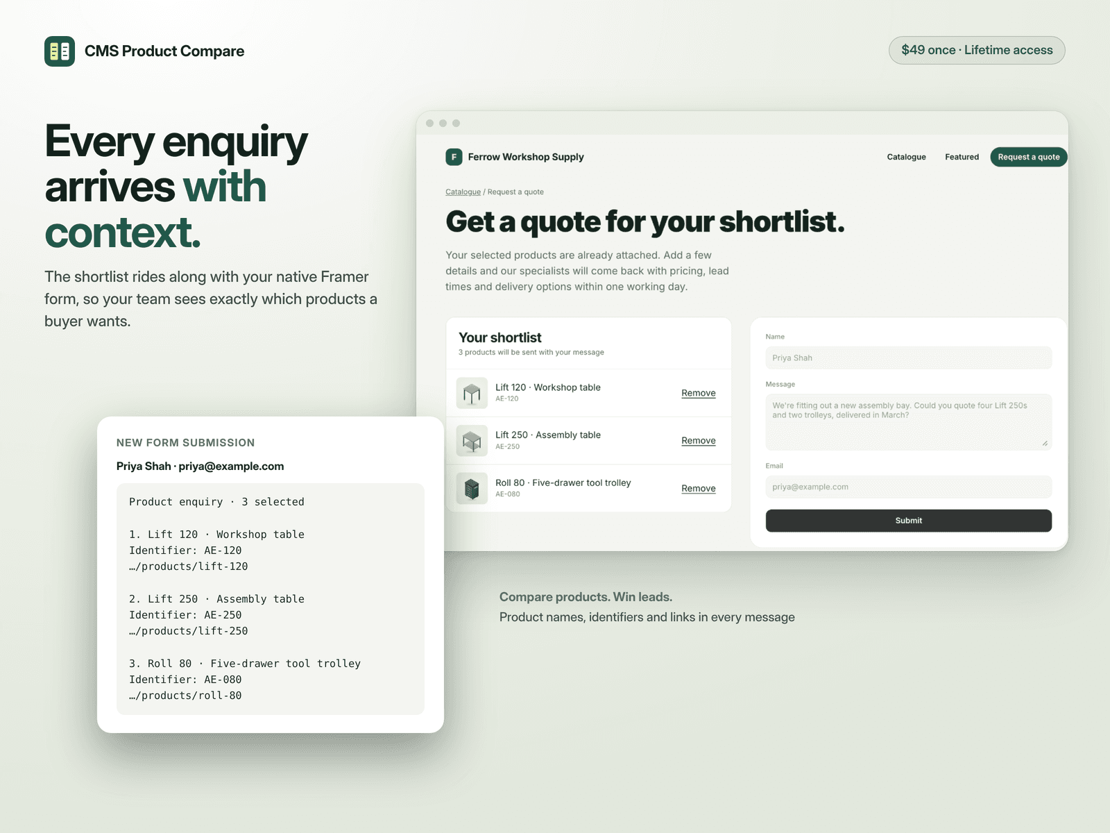 CMS Product Compare
