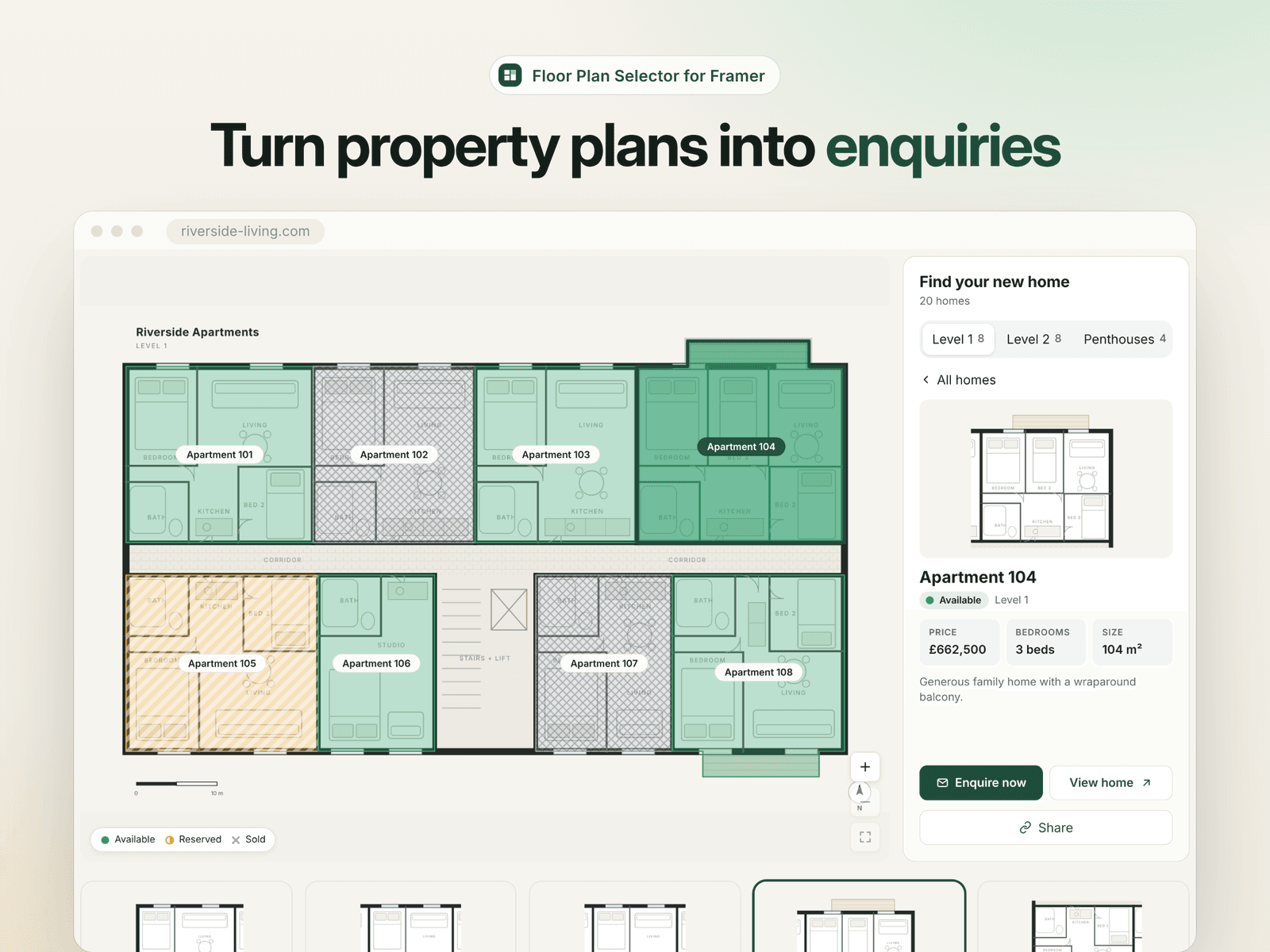 Floor Plan Selector