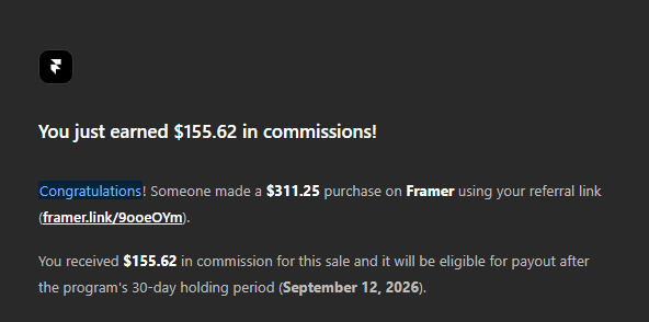 Waking up to a notification like this is the best kind of morning. Feeling incredibly grateful and more motivated than ever to keep creating and pushing forward. Thank you,@Framer More to come, InshaAllah.