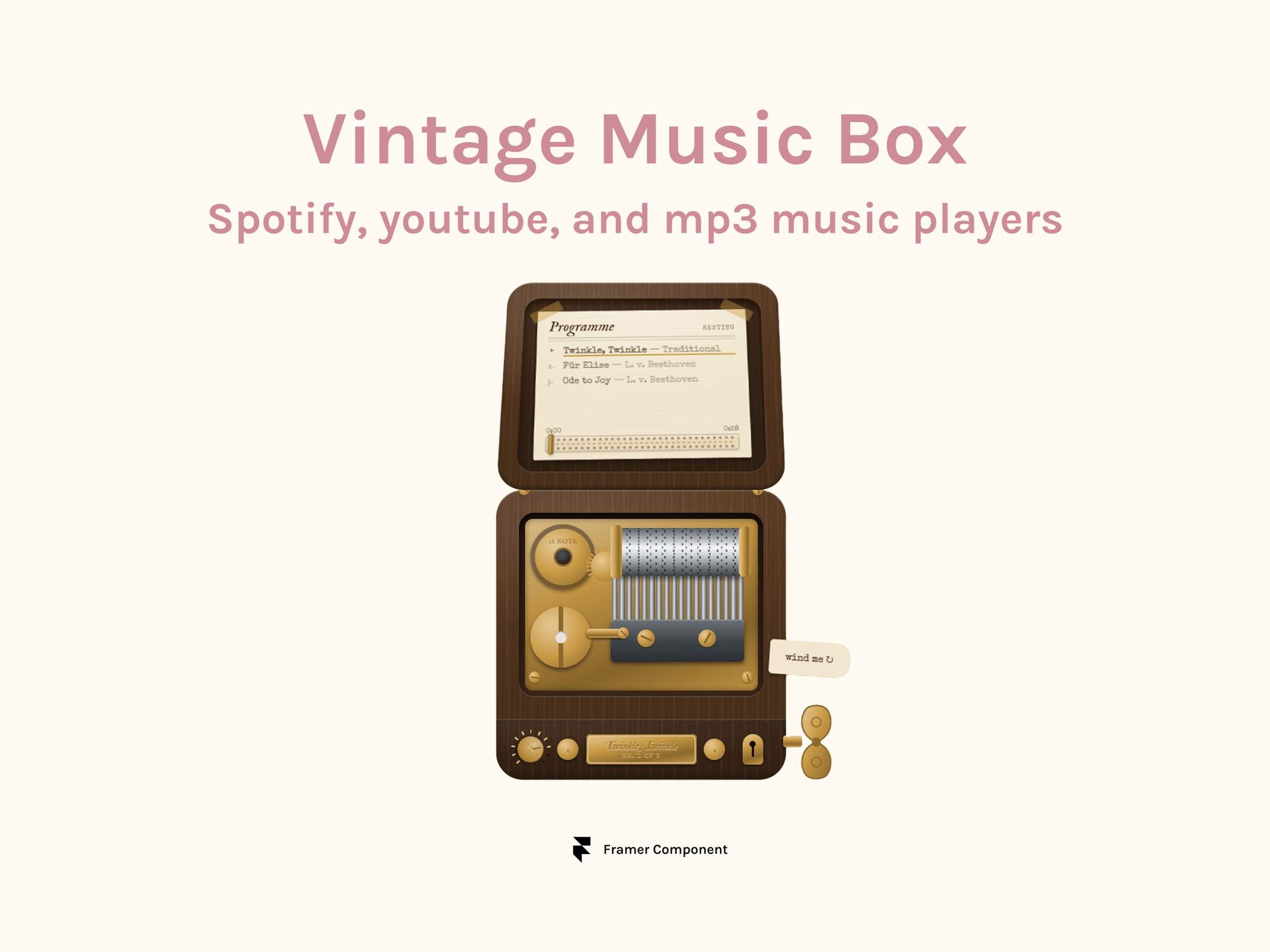 Vintage Music Box