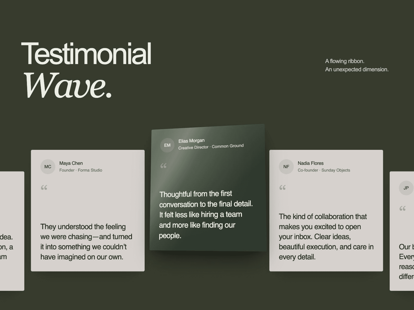 Testimonial Wave
