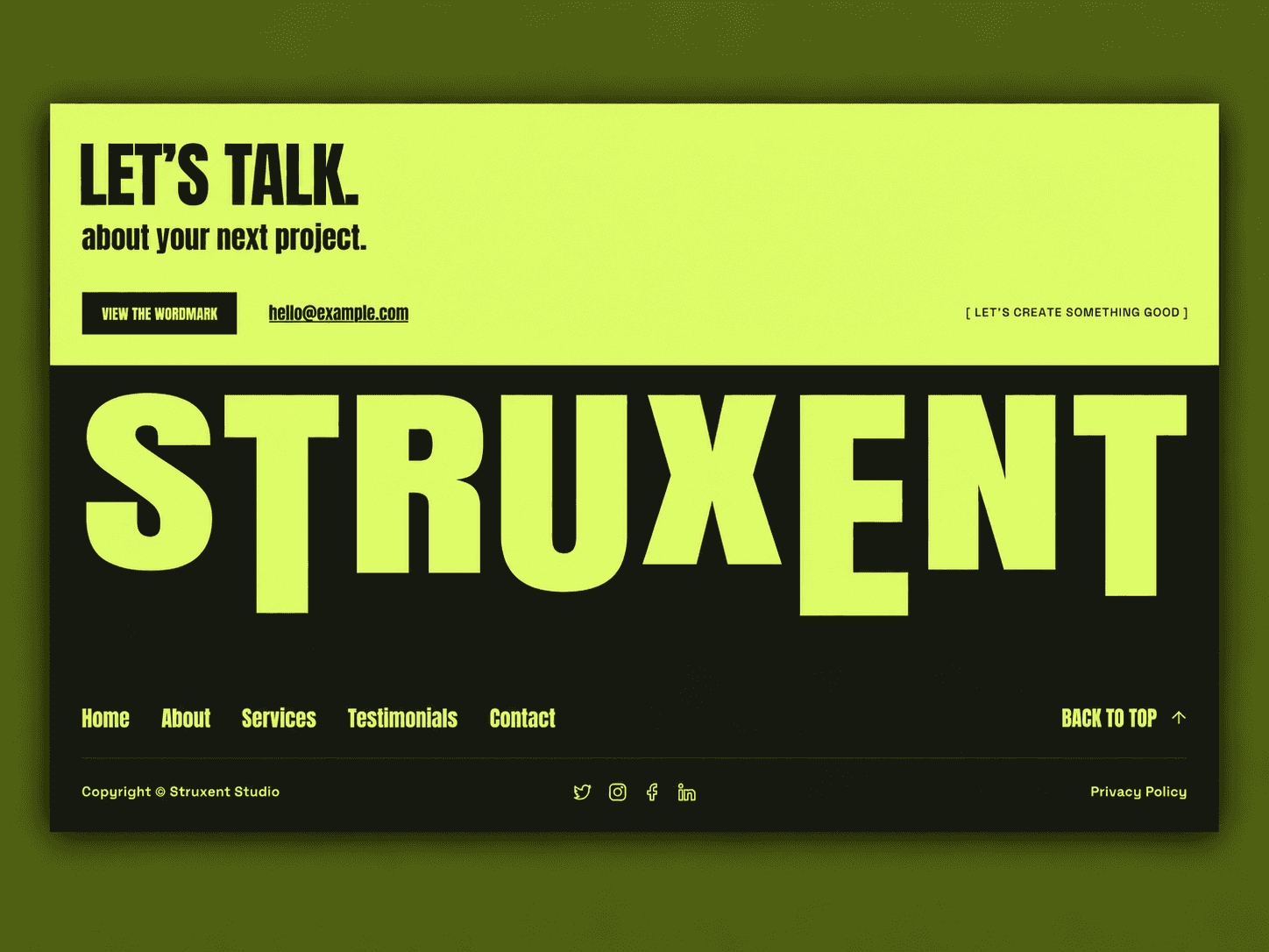 Elastic Footer