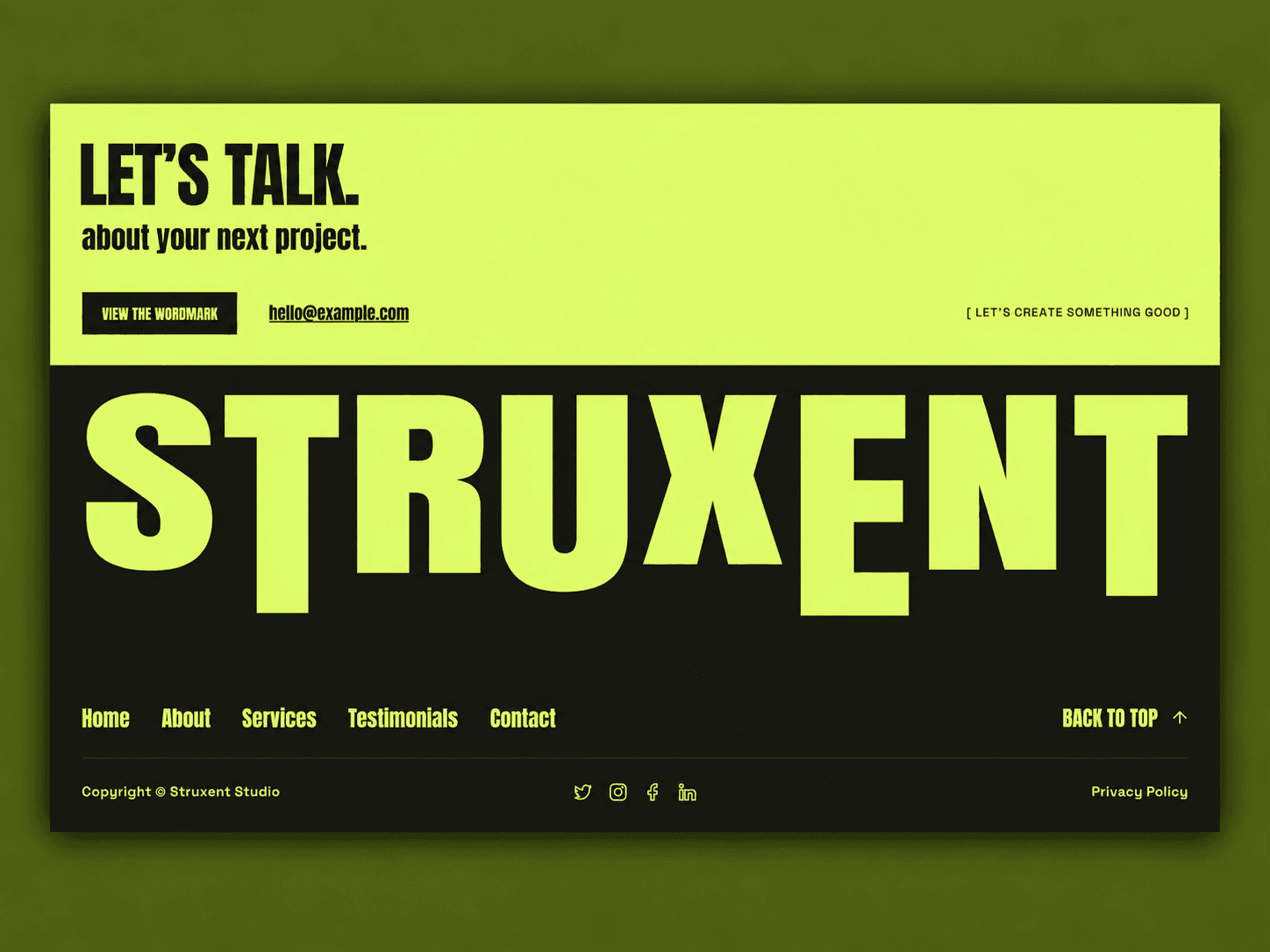 Elastic Footer