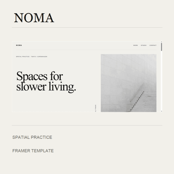 NOMA Studio Template