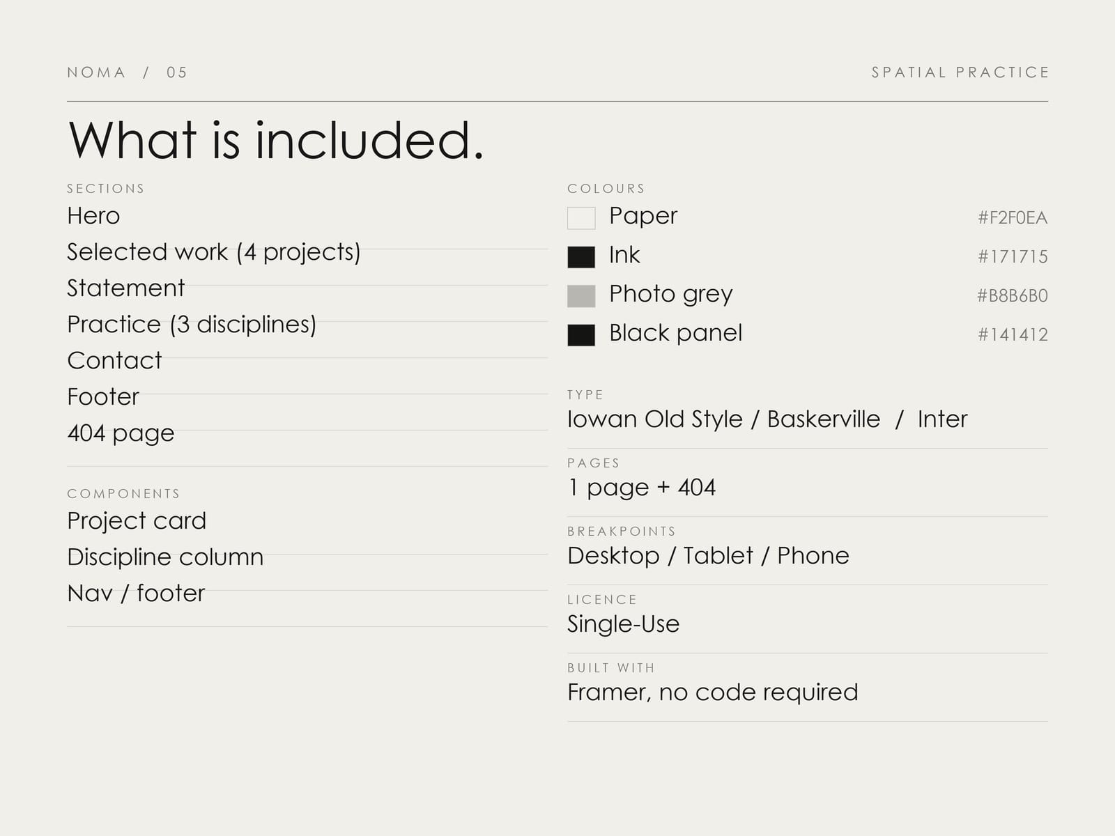 NOMA Studio Template