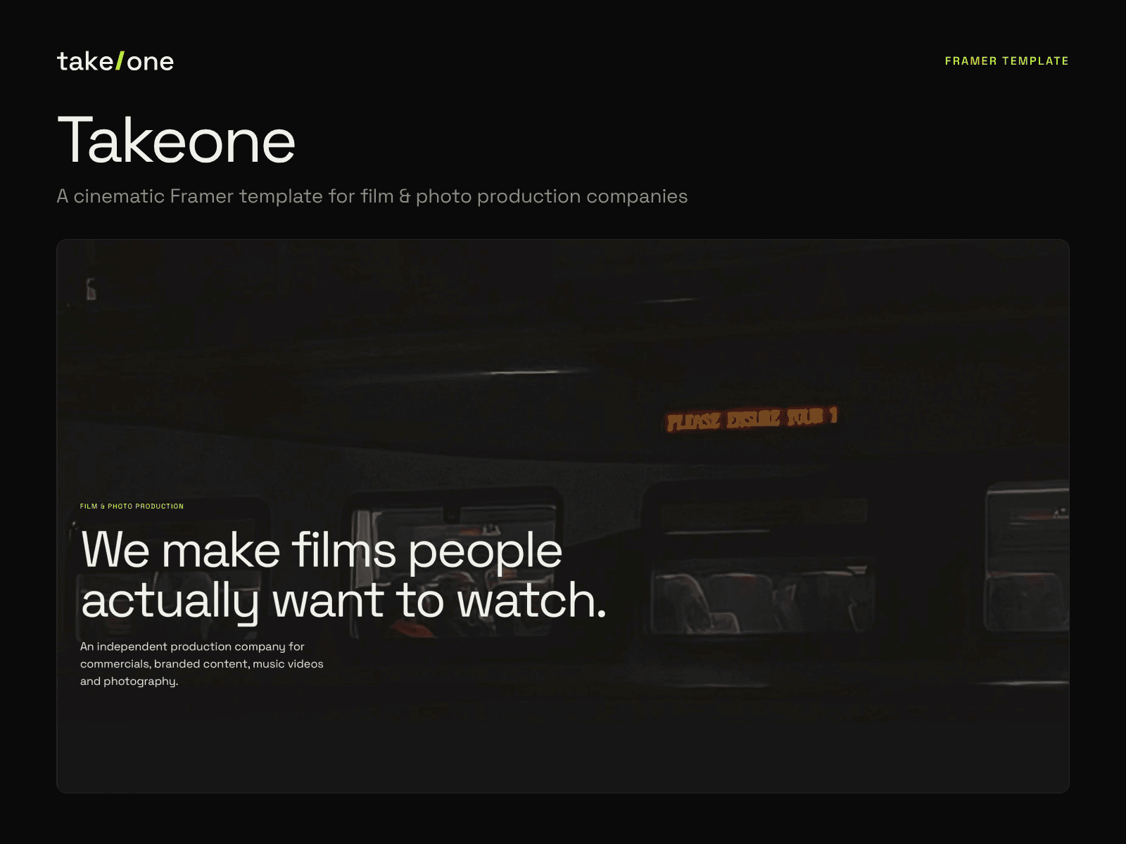 Takeone
