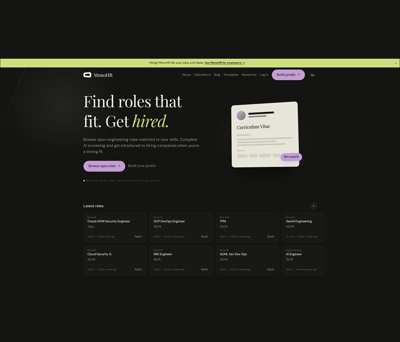 🤌 Redesigned the AI-sloppy hero section for Monohr.If your hero section looks AI-generated and isn't converting, let's fix that. 👉 Book a free 30-min call and I'll show you exactly what's costing you conversions.