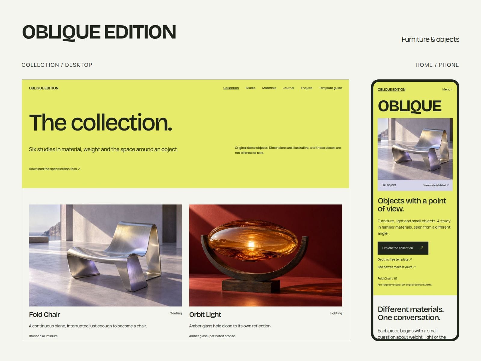 Oblique Edition