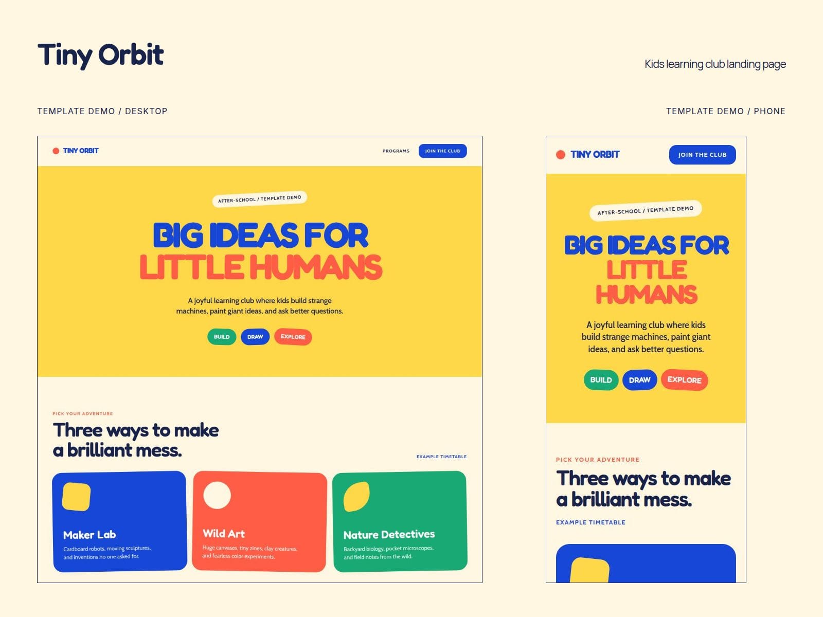 Tiny Orbit