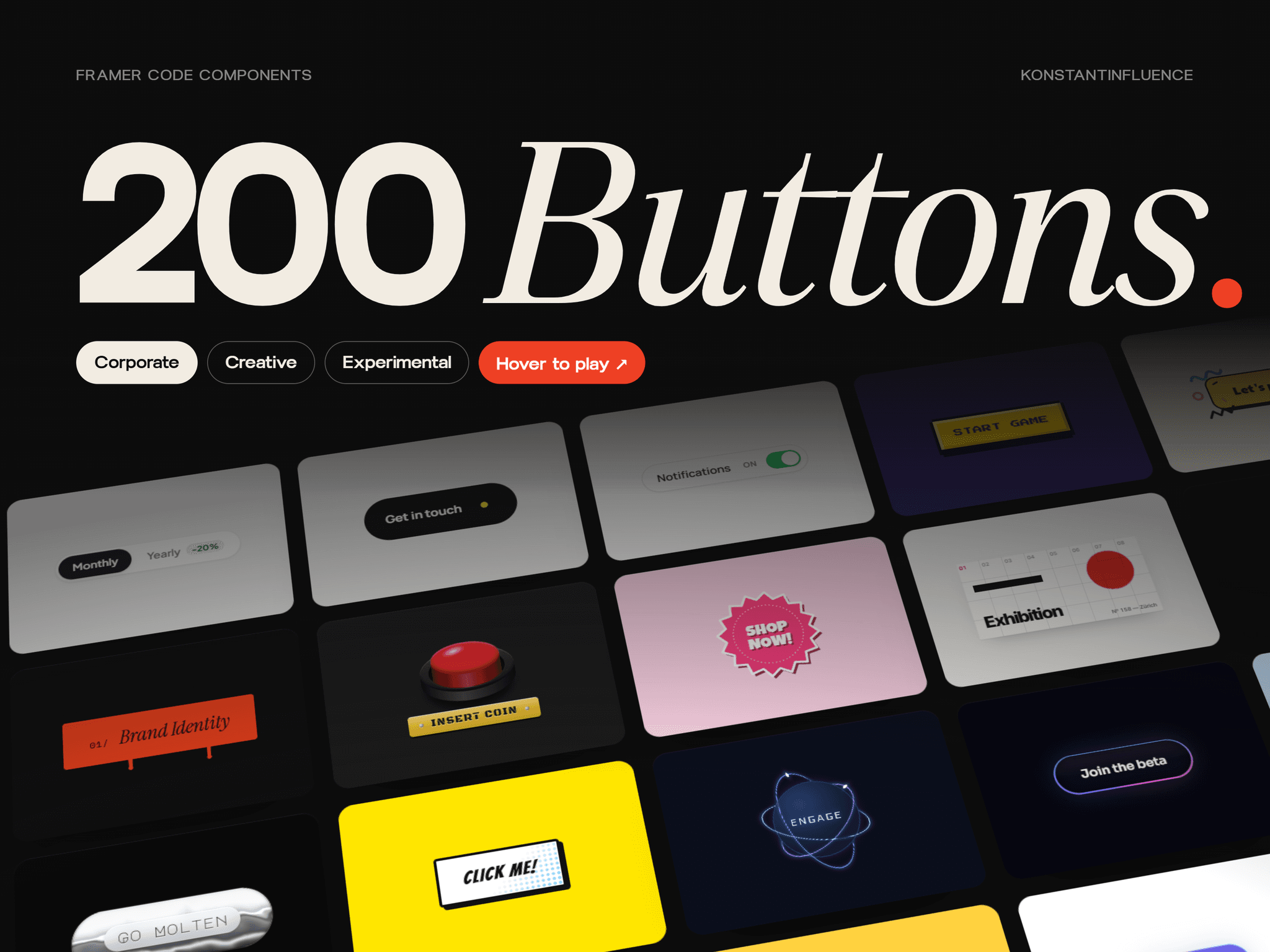 200 Buttons Library