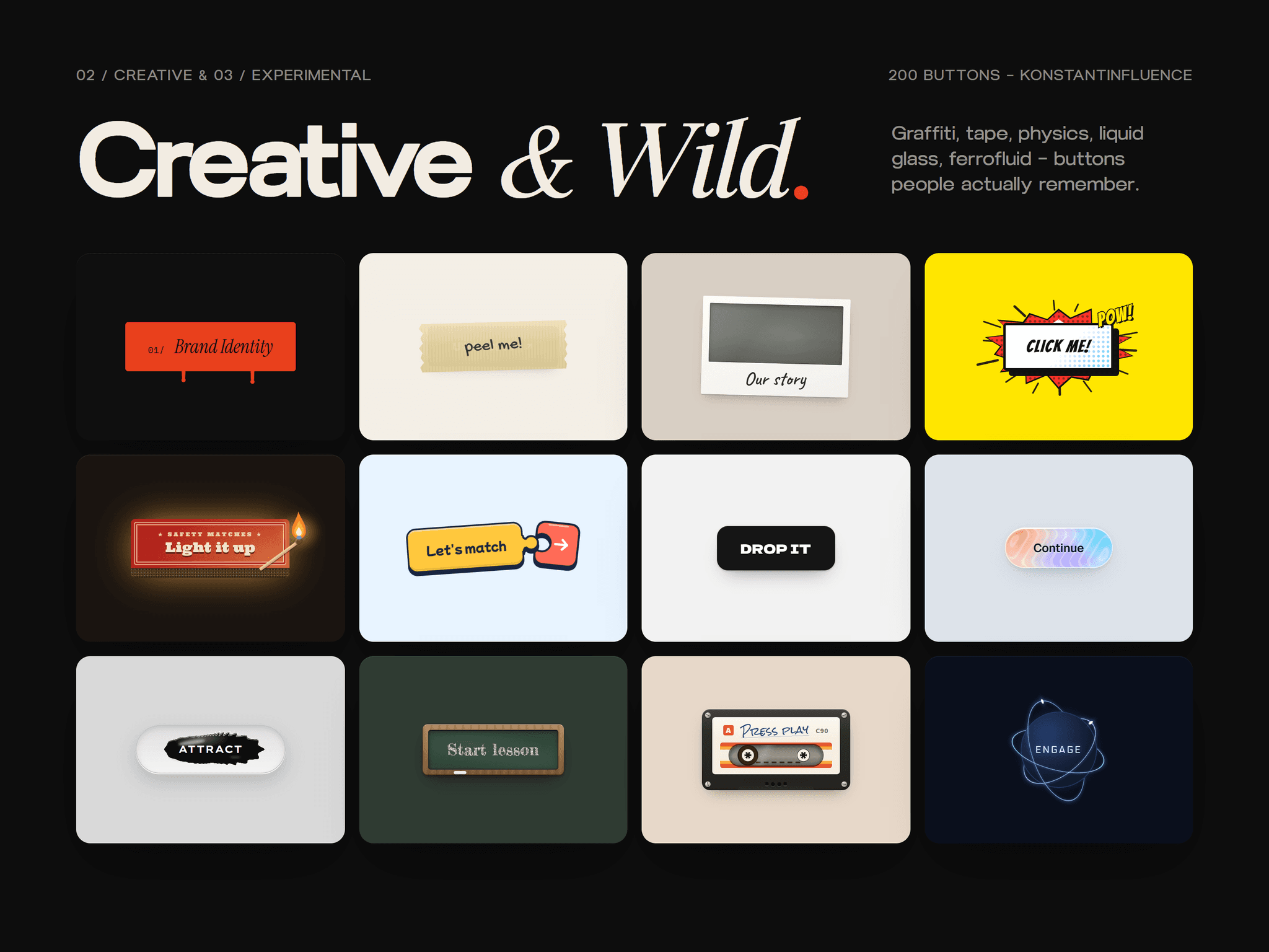 200 Buttons Library