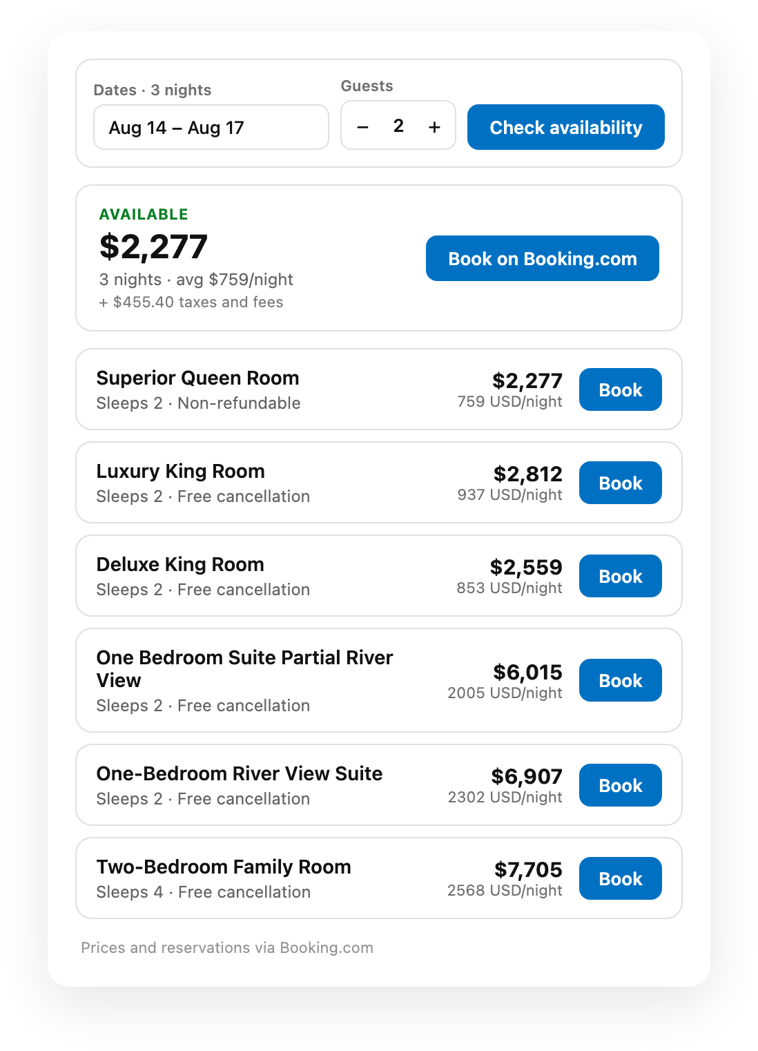 Stay updateStay is a Framer plugin I'm building for managing property listings on your website. What's new this month:🗓 Whole-stay date picker. Guests pick check-in and check-out in one calendar and get the exact total for those nights.💸 LivePrice. A standalone component that shows tonight's nightly rate, updated on each refresh.⚡ And it got faster. Importing a listing used to take 36 seconds which made live fetching impossible.With some engineering magic now takes about 4.