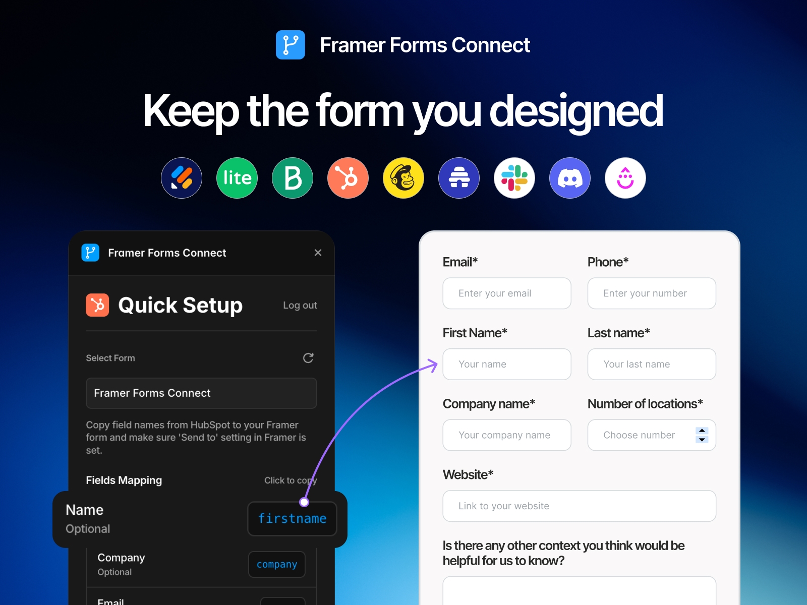 Framer Forms Connect