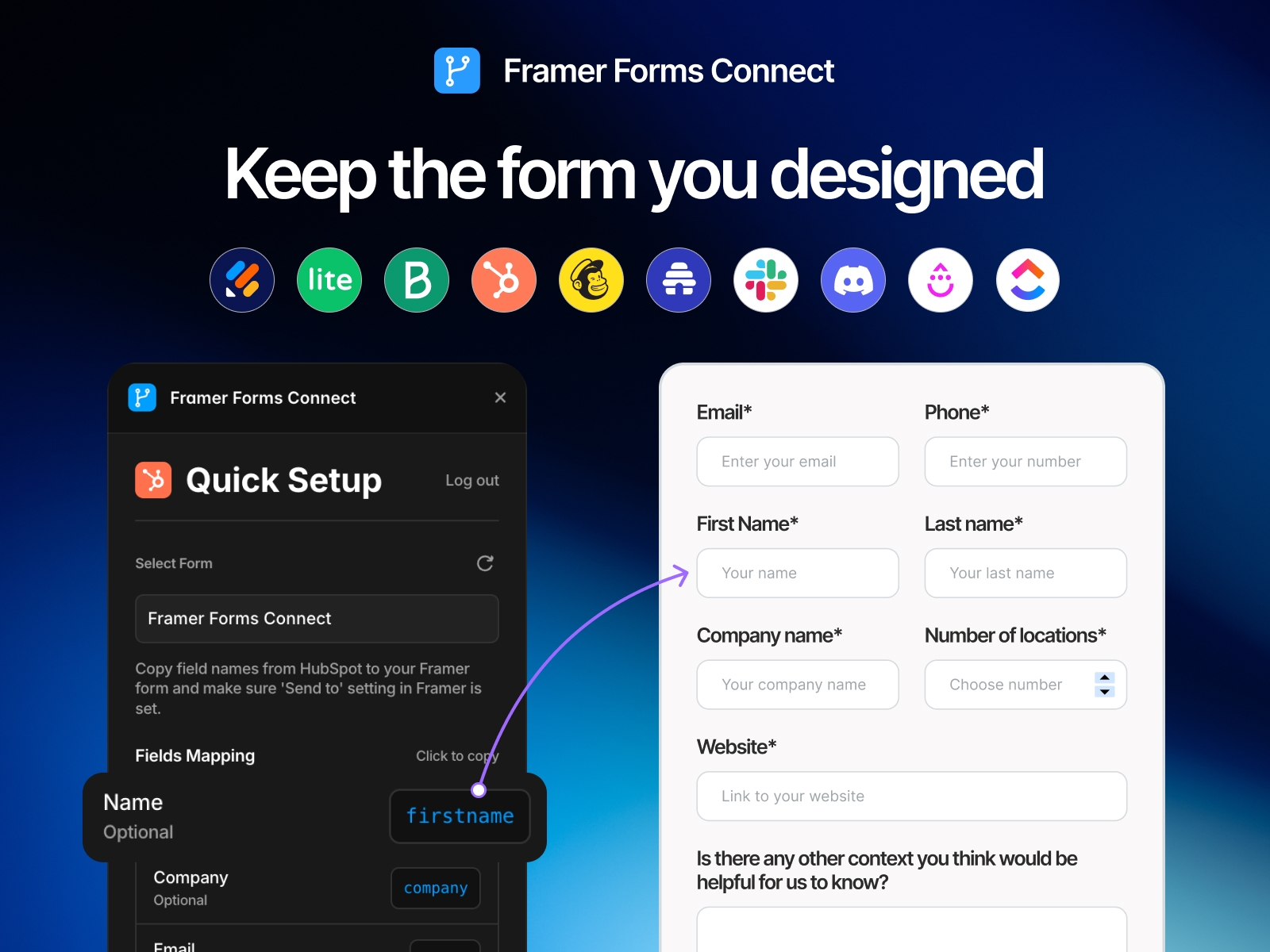 Framer Forms Connect