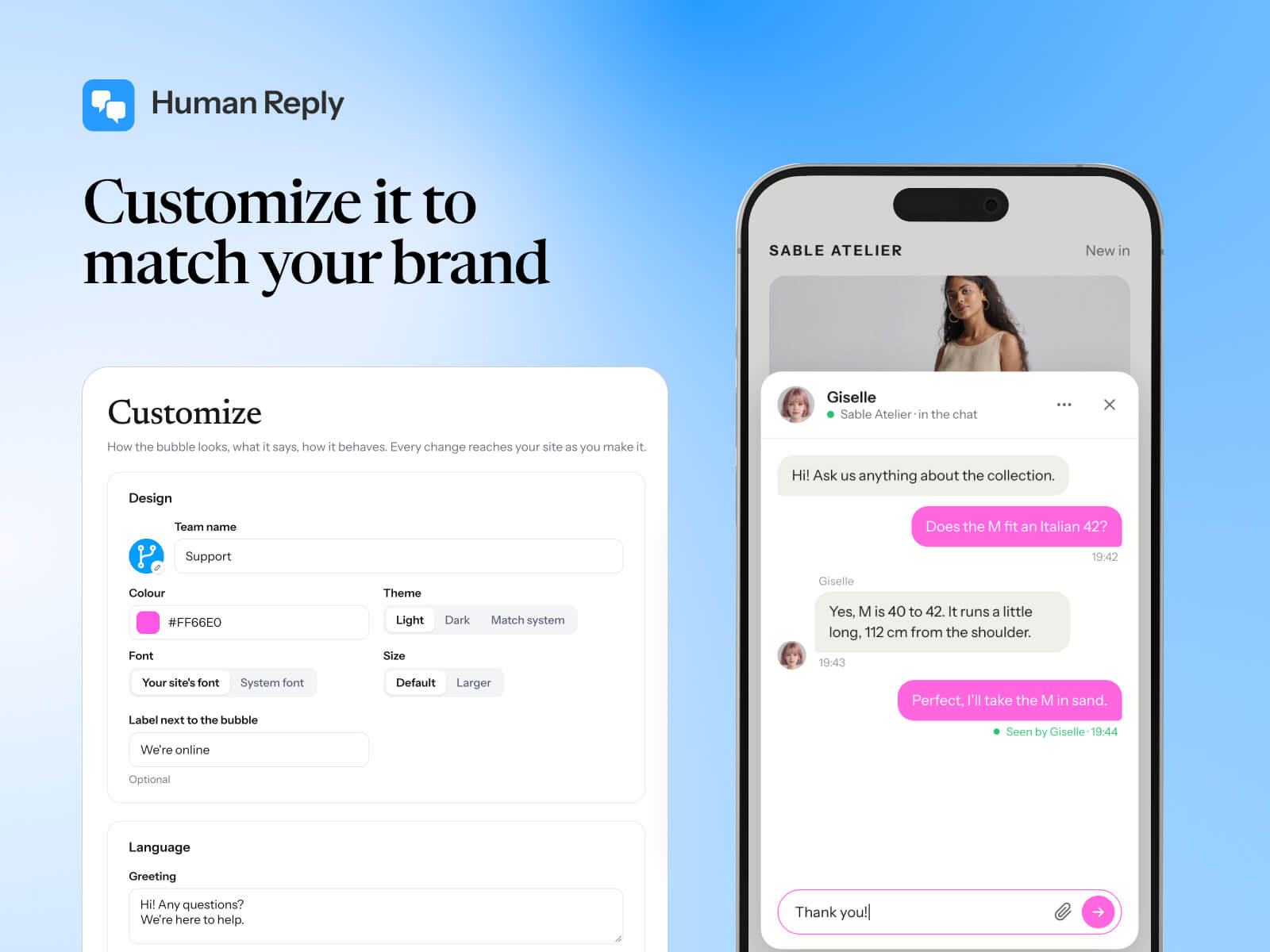 Human Reply