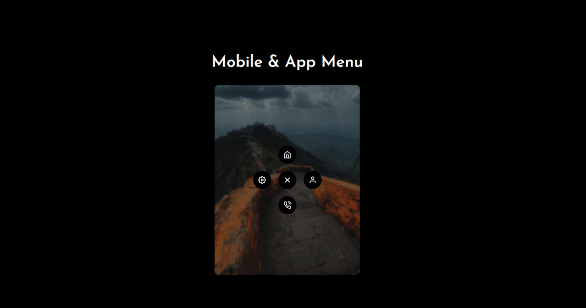 Mobile & App Menu
