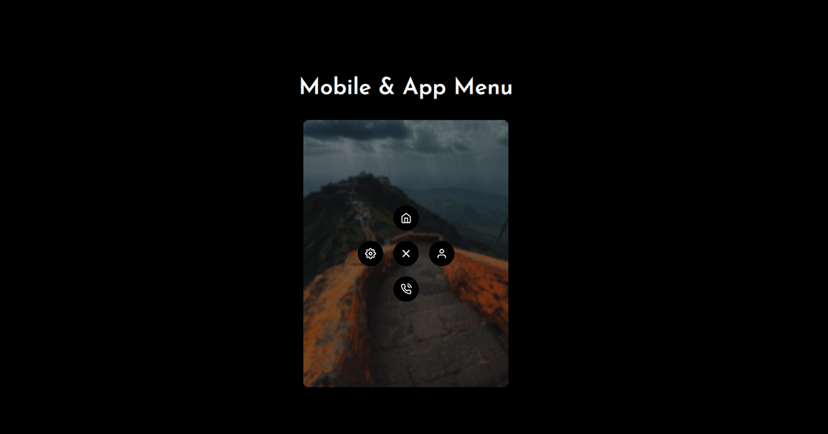 Mobile & App Menu