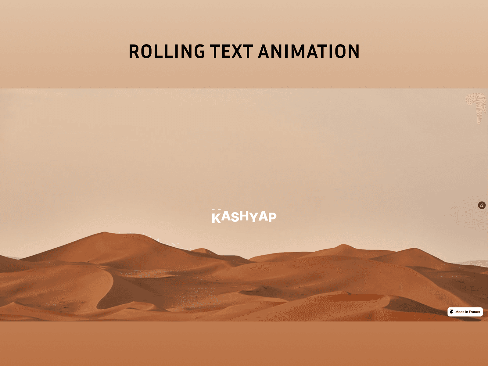 Text Roll Animation