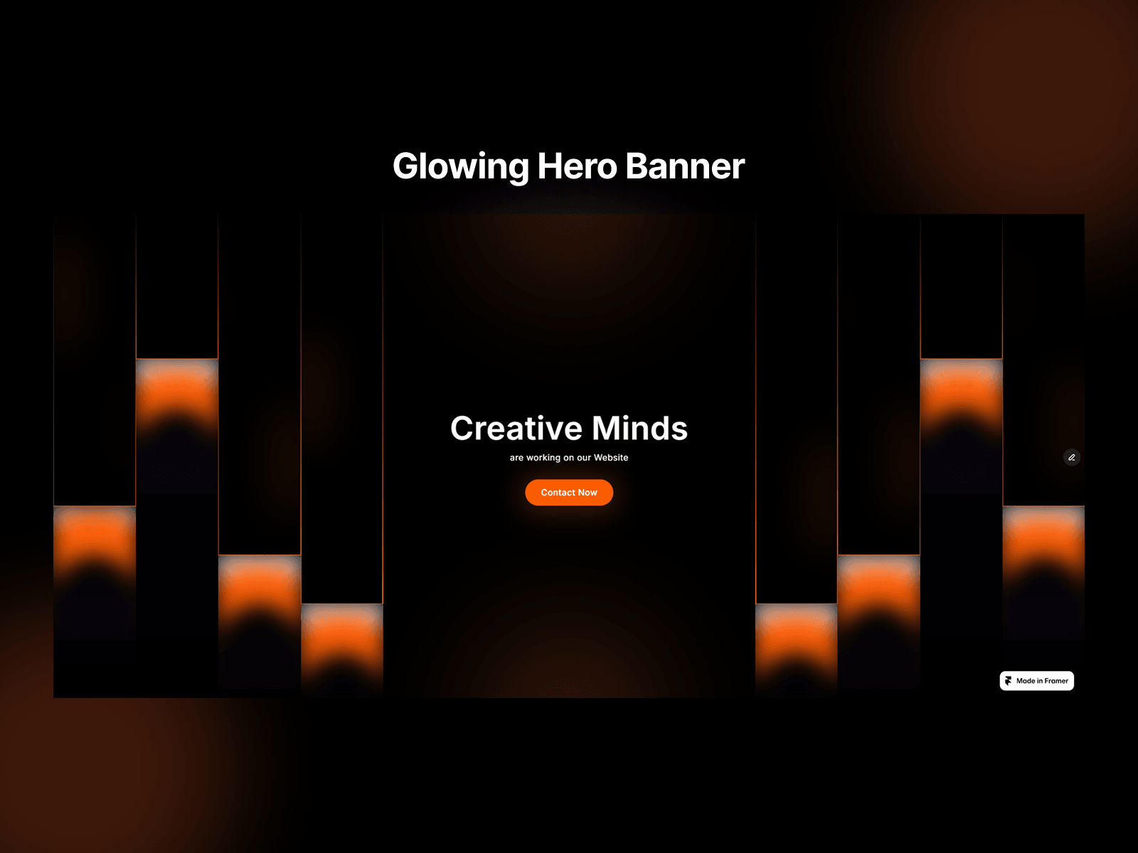 Glowing Hero Banner