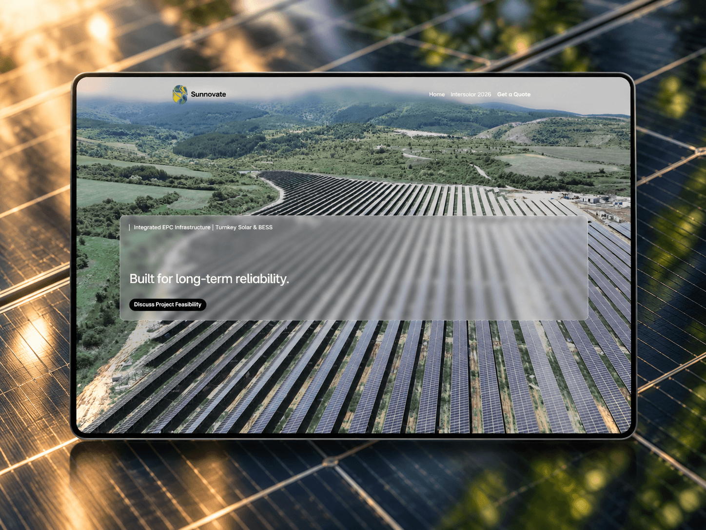 Sunnovate solar pan