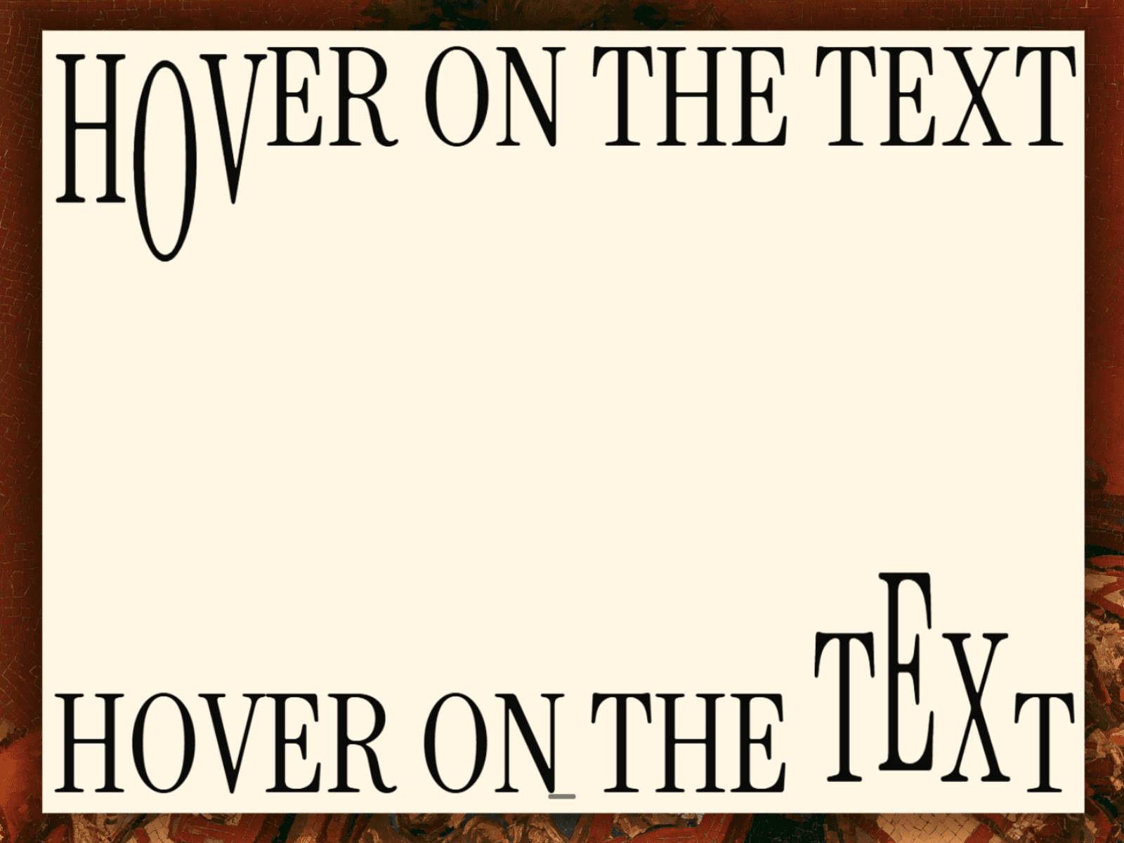 Hover Scale Text