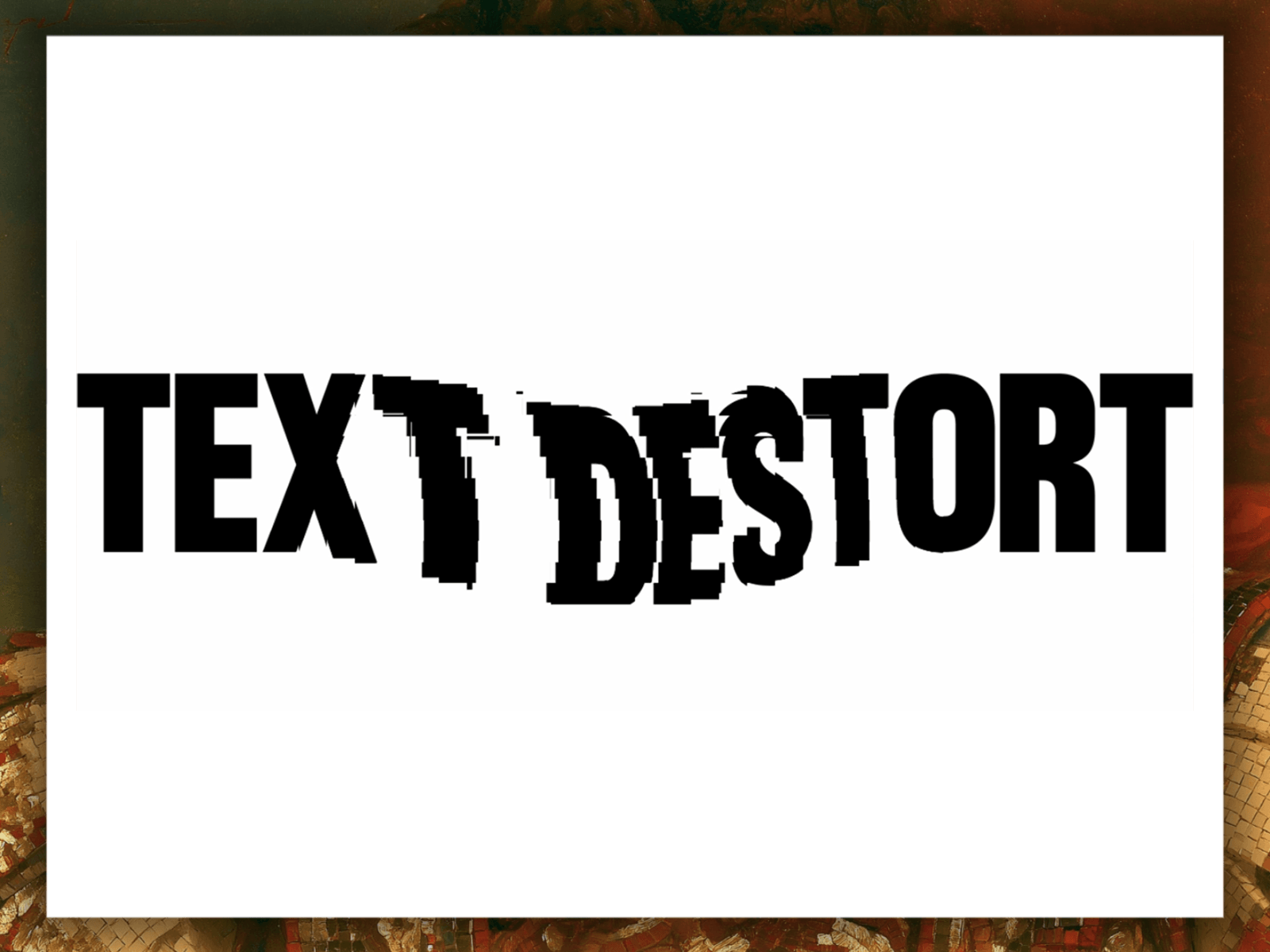 Text Distort hoverFX