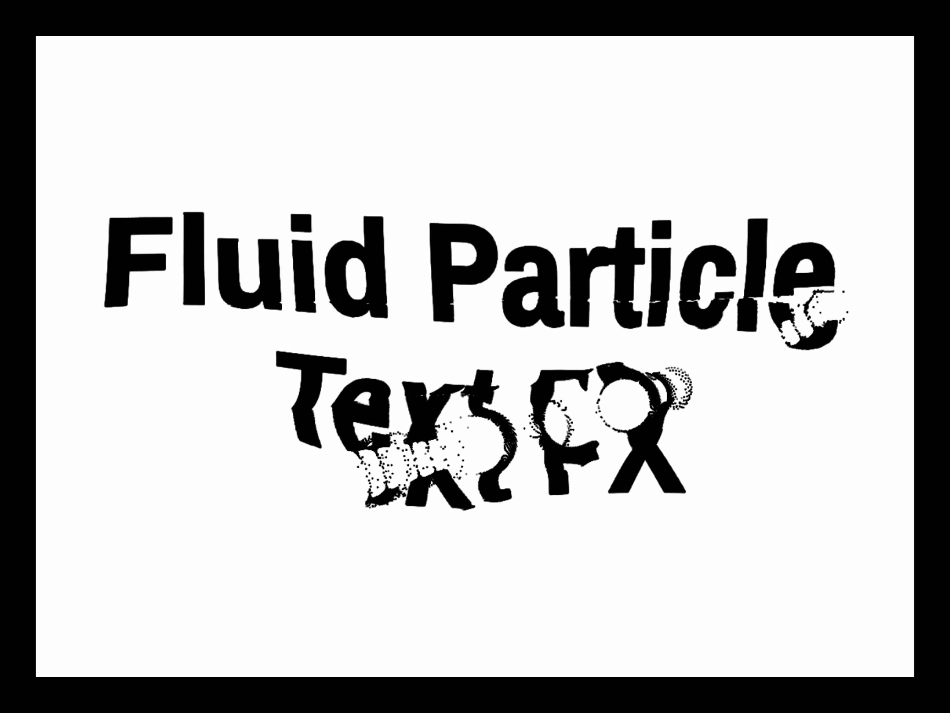 Fluid Particle Text