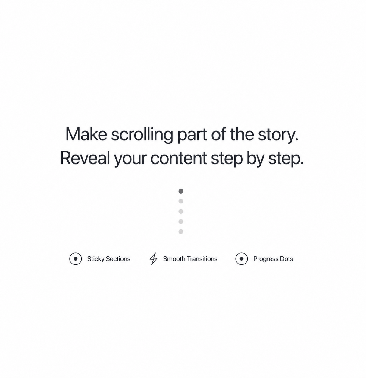 Sticky Scroll Story