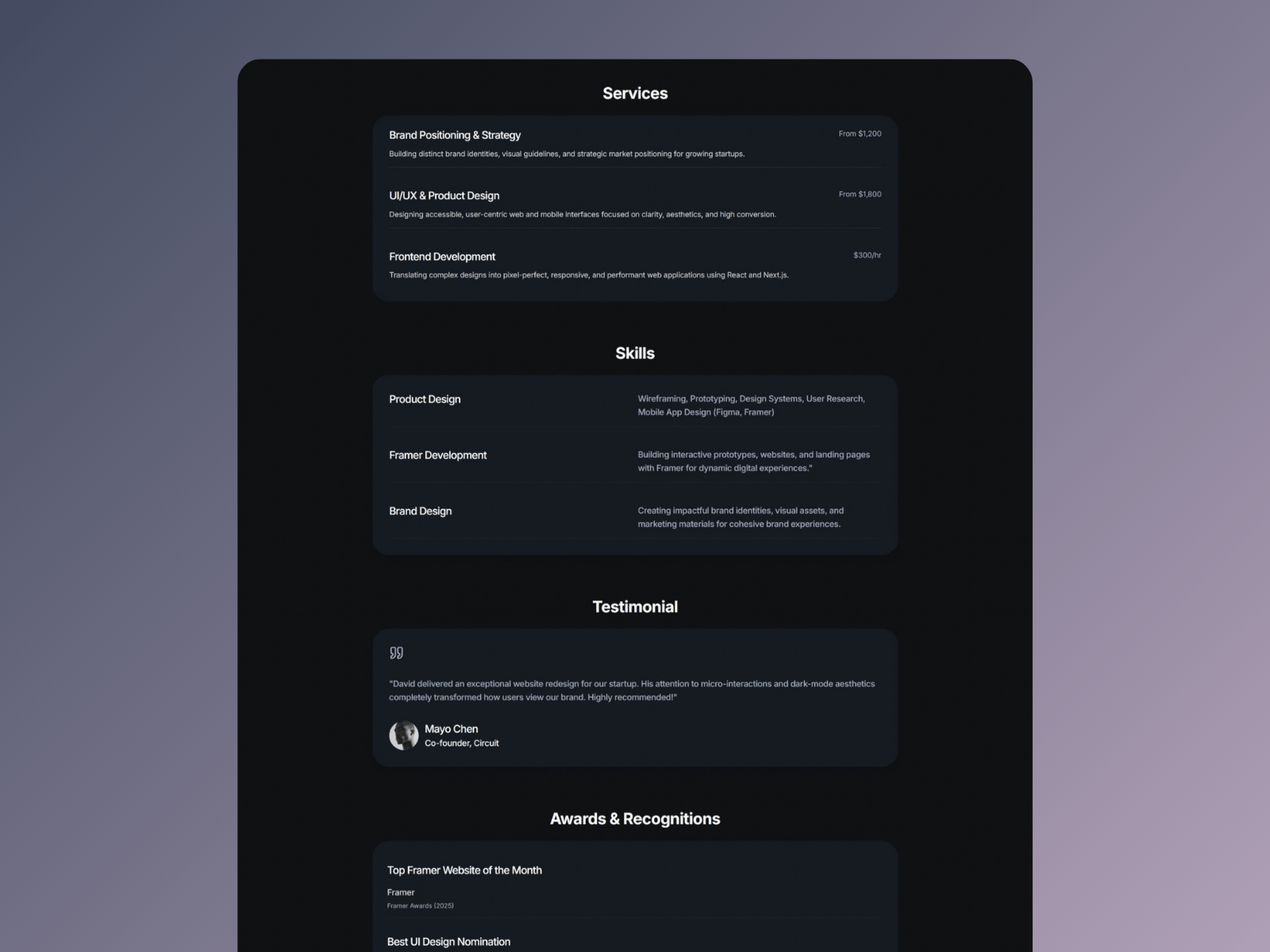 Profolios