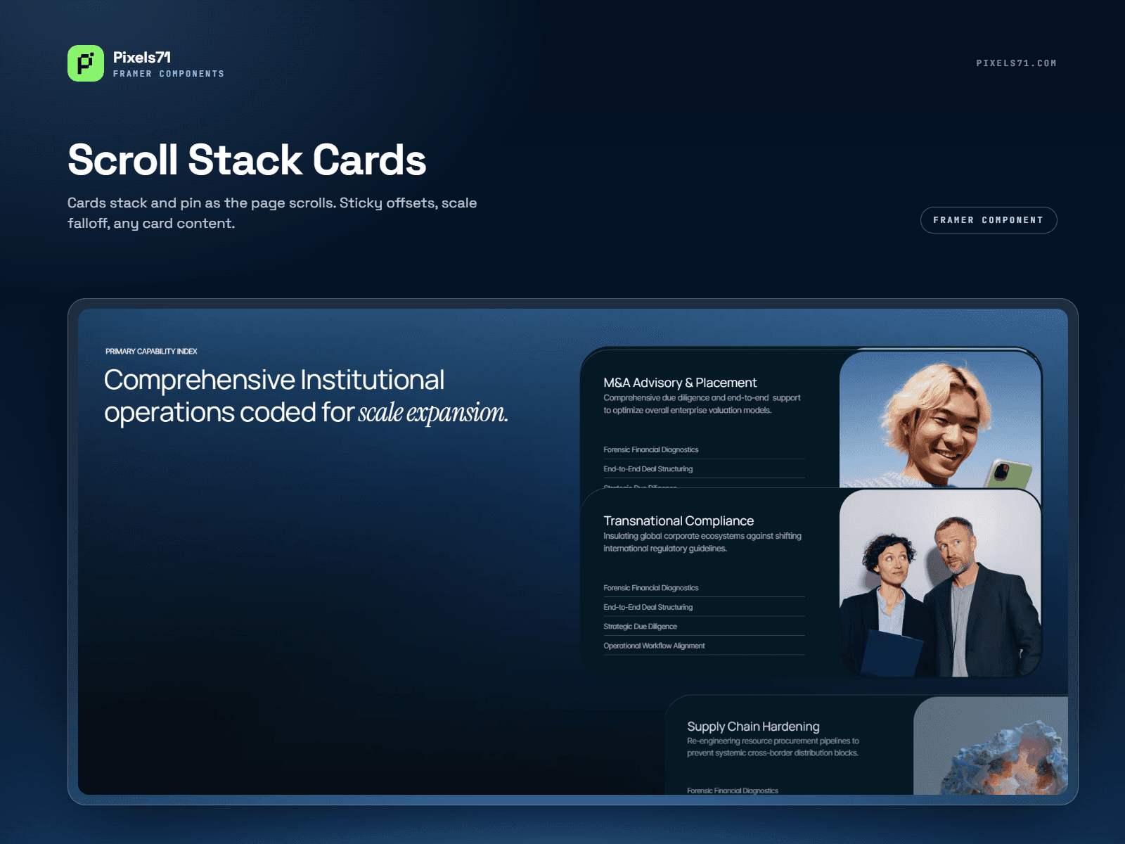 Stack Card Reveal