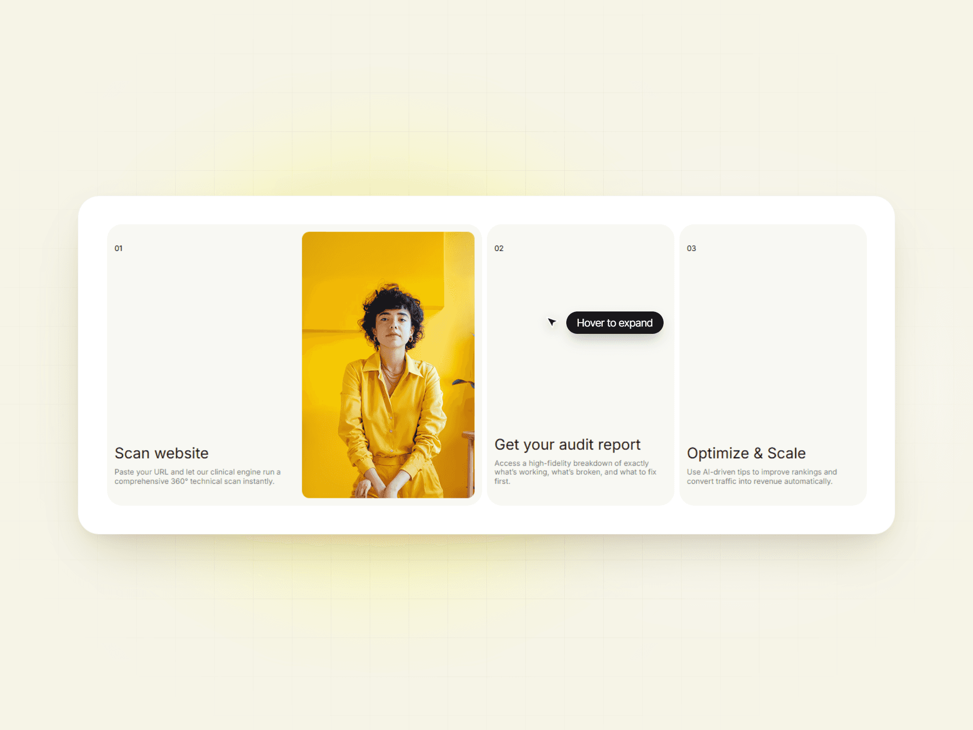 Expanding Step Cards
